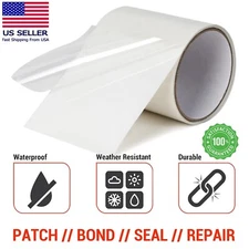 Waterproof Rubberized Tape 4" X 5Ft Heavy Duty Flex Repair Seal Patch Tape White
