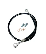 Streamline +4" Extended Steel Braided Rear Brake Line Black Banshee 350 YFZ350