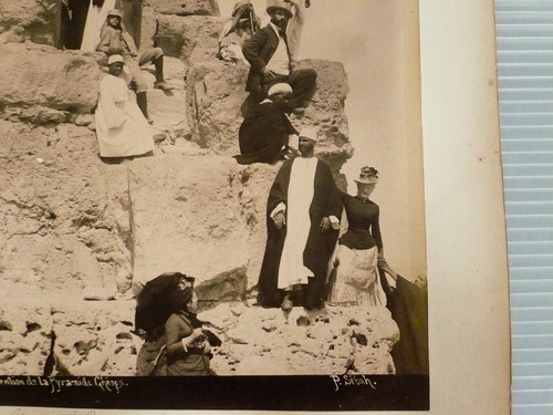 (2) Vintage Photo Photograph Print - Pascal Sebah Egypt Pyramid Cairo Cheops - Picture 9 of 12