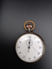 Cronometro da tasca vintage Minerva funzionante ma necessita di lavoro