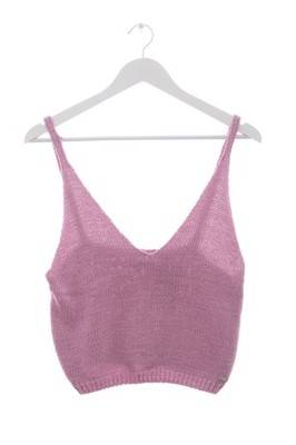 PACIFIC REPUBLIC Stricktop Damen Top Gr. DE 40 pink Casual-Look