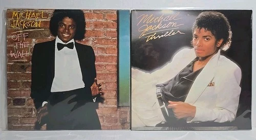 Lot Of 2 Michael Jackson Vinyl Record Albums - Thriller & Off The Wall