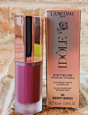 NEW Lancome IDOLE Juicy Blush 'Berry Bisou', Lightweight, Matte, Full Sized