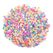 Fake Sprinkles 100G Star Resin Faux Sprinkles Blue/Green/Pink/Purple/Yellow