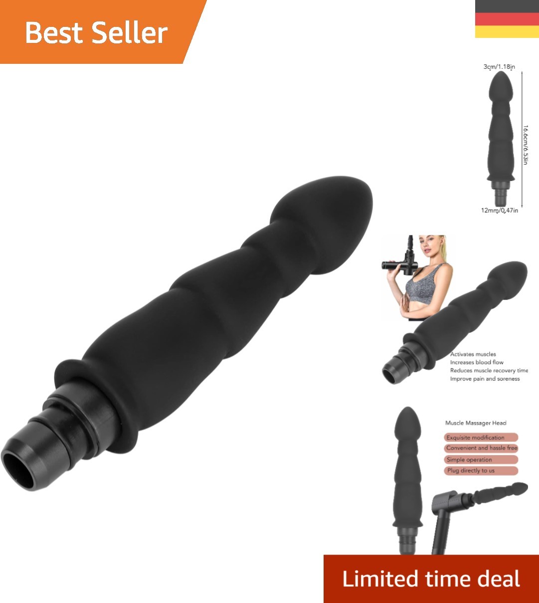 Leichter & Langlebiger Silikonaufsatz für Massagepistolen - 12mm Durchmesser