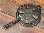 Griswold Cast Iron Hearts and Stars Waffle Iron