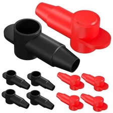 BetyBedy 10 Pack Silicone Battery Terminal Covers for 10-4AWG Wire, Insulated 