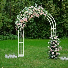 Wedding Arch Stand 3 Layer Balloon Garden Backdrop Metal Rack Arch Frame