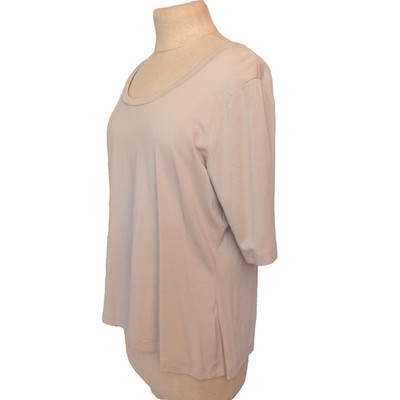 Wohlfühl Lily White Bluse Shirt Beige    W168T Größe 36,38,40,42,S,M
