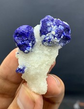 Espécimen de cristal de lazurie azul tinta natural de Afganistán-24 gramos, lazurita cruda