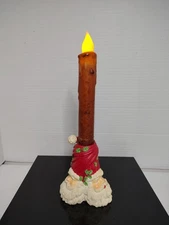 Three-faced Santa Candlestick Holder Candle Not Included
