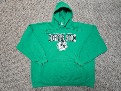 #ad #ad North Dakota FIGHTING SIOUX Hockey Hoodie Sweatshirt Indian Logo Men 2XL $99.00