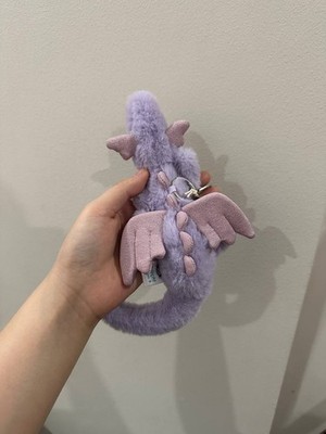 Jellycat Purple Dragon Plush Bag Charm Cute Soft Keychain Gift NWT New Collect
