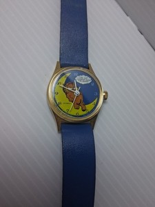 Vintage Garfield Watch 1978 Feature Syndicate Cat Jumped Over the Moon For Par