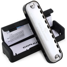 Black Blues Harmonica for Kids Adult Beginners 10 Hole Diatonic Key of C