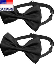 Adjustable Kids Bow Tie Pre-Tied Bowtie Neck Bowtie for Men Women Kids Wedding C