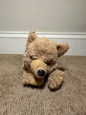 E J Classic Plush Vintage German Shepherd Laying Down Floppy Stuffed Dog Rare 12
