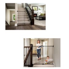 Regalo Extra Tall Top of Stair Gate - Black