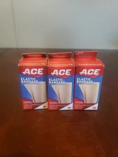 ACE Brand 4" Elastic Bandage 3M with Hook Closure Beige Pack Of 3 NOB