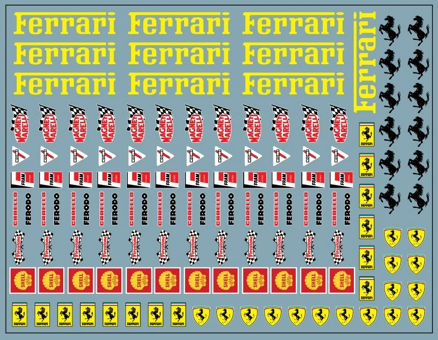 Décalcomanie à l'eau, Saviem Ferrari, 1:43, diorama, écurie, Racing,maquette - Photo 1/1