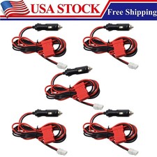5 Cigarette Lighter Plug Power Cord For Kenwood TK-8102 TK-8160 TK-8360 TK-8180
