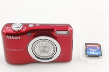 [Near MINT] Nikon COOLPIX A10 16.1MP AA Battery Digital Camera Red From JAPAN