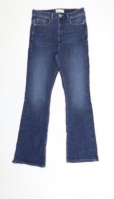 Marks and Spencer Damen Blau Slim Flare Jeans Größe 10 Regular