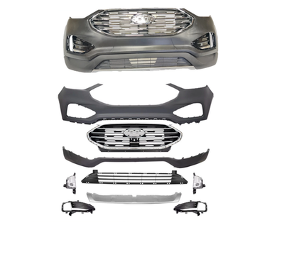 #ad For 2019 2024 Ford Edge Complete Front Bumper Cover Kit W Grille amp; Fog Lights $538.99