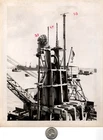 WW2 WWII USN US Navy Military Press Photo Battleship Destroyer Radio Deck Towers