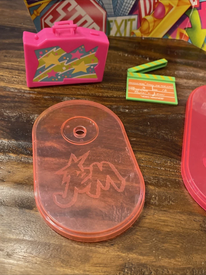 VTG 80s Jem and the Holograms doll VIDEO MADNESS Playset Items & Doll Stand - Image 3 of 4