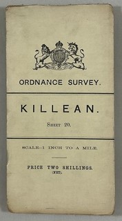 Vintage Ordnance Survey 3rd edition map in colour Scotland Killean Kintyre 1906