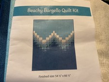 Beachy Bargello Quilt kit. 54.5"x66.5". SerenaShores fabric, Robin Pickens, Moda