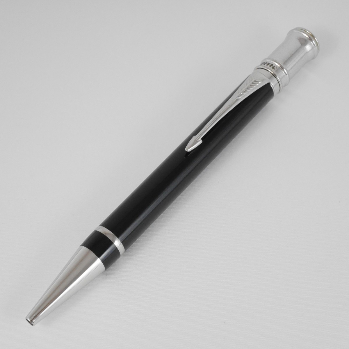 Parker Duofold Black PT Ballpoint Pen (used) FREE SHIPPING 