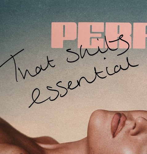 SIGNED & IN HAND!! Perrie Edwards Perrie PINK Vinyl LP W/handwritten Lyrics - Picture 2 of 8