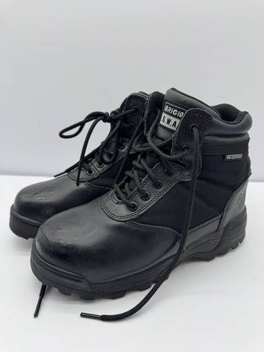 ORIGINAL S.W.A.T. Style 116101 Tactical Boots Black US 5.5 Waterproof Side Zip