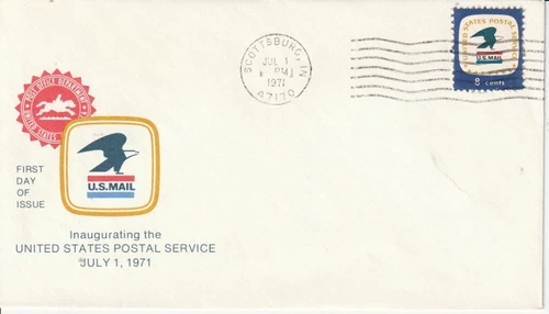 1396 Postal Service July 1 1971 FDC First Day Scottsburg Indiana