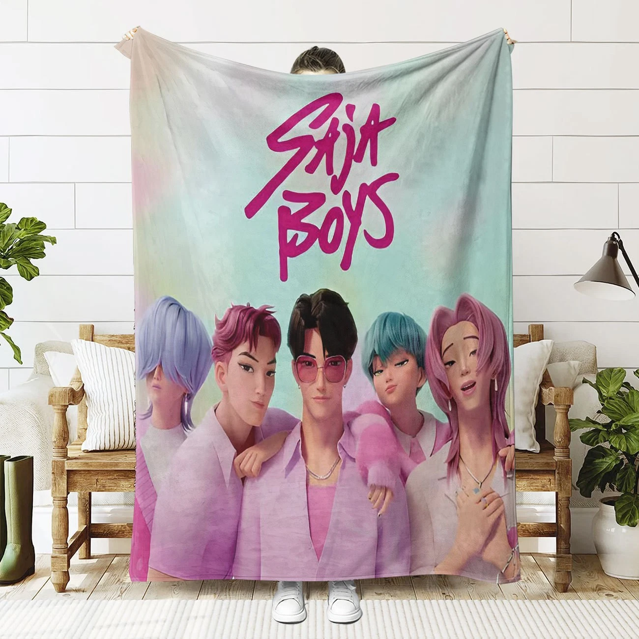 Saja Boys Cozy Fleece Blanket
