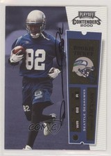 2000 Playoff Contenders Rookie Ticket Darrell Jackson #131 Auto 3c7