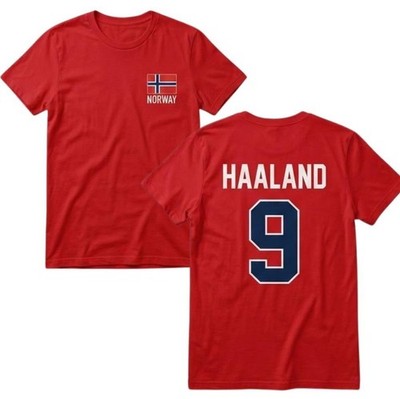 NEW!! Haalandd Shirt Norway National Team Soccer Name Number Tee