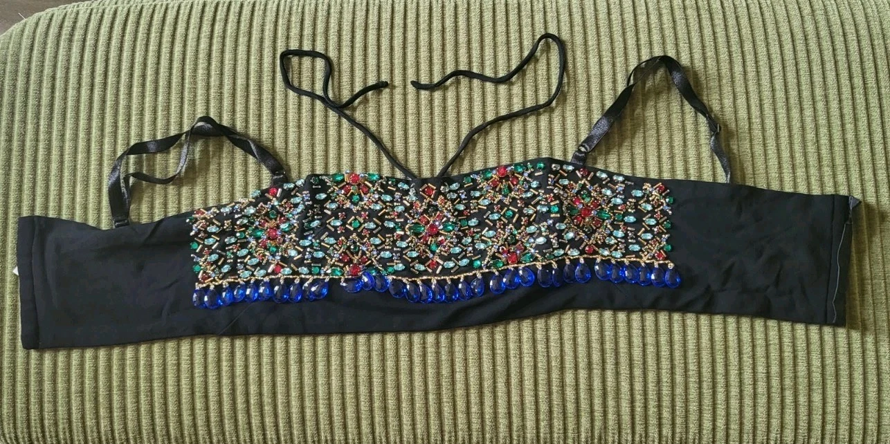 Dolce Gabbana — Dolce and Gabbana Vintage Jeweled Bralette Size 40 Used Damages