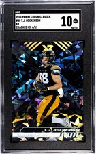 2023 Panini Chronicles Draft XR #20 TJ Hockenson SGC 10 Cracked Ice /11