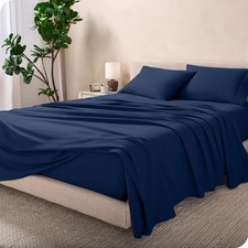 Bare Home Flannel Sheet Set 100 Cotton, Velvety Soft Heavyweight - Double