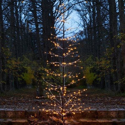 Sirius Verschneit glitzernder LED-Baum Isaac Garten-Weihnachtsdeko Feiertagsd340