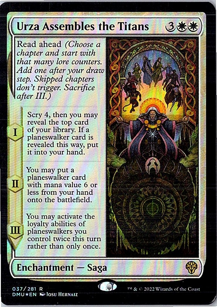 Urza Assembles the Titans Dominaria United 37 FOIL Near Mint
