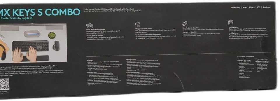 Logitech Mx Keys S Combo - Performance Wireless Keyboard And Mouse With Palm - Image 2 of 4