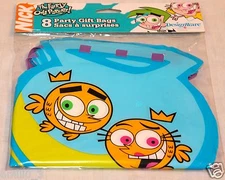 NEW FAIRLY ODD PARENTS 8 LOOT BAGS FISH BOWL PARTY SUPPLIES 