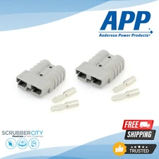 Authentic Anderson SB50 Connector Kit, Gray  6 AWG 2 Housings 4 Contacts