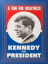 JOHN F KENNEDY CAMPAIGN AD JFK GLOSSY POSTER PICTURE PHOTO PRINT BANNER 11380