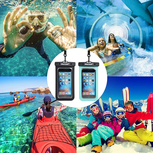 Waterproof Phone Pouch Case for iPhone 13-16 Pro Max IPX8 Dry Bag 2 Pack - Picture 7 of 7