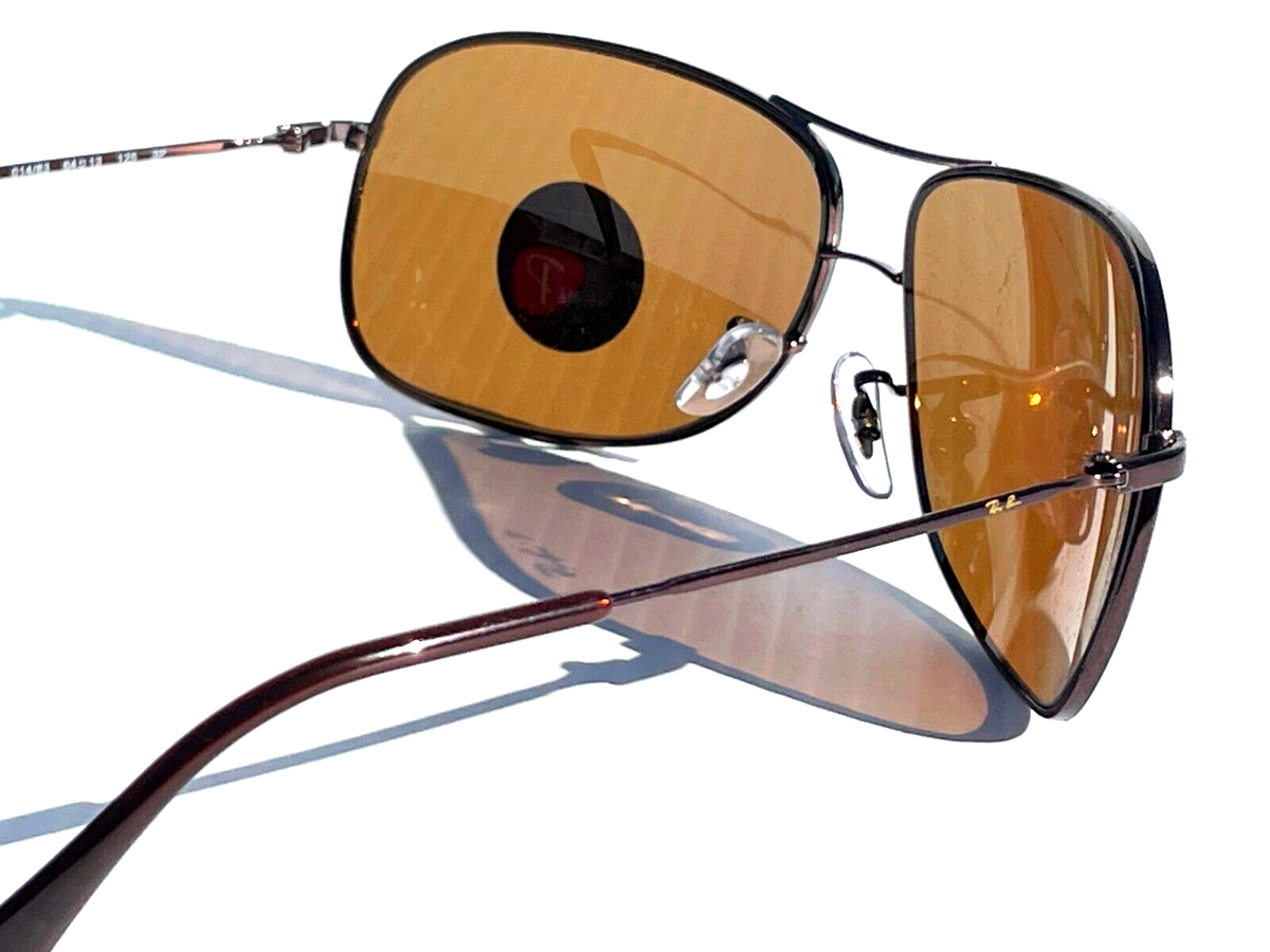 Rayban Polarized Aviator with gold frame, tortoise sides, and brown lens Ray-Ban® Tortoise Aviator Sunglasses - Women main image 2